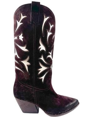 Strategia Cowboy Boots - Nero