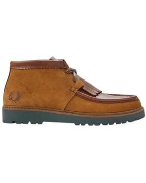 Fred Perry Lace-Up Boots - Marron