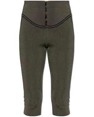 Jacquemus Broeken ,Grijs ,Leer Serra Leggings - Groen