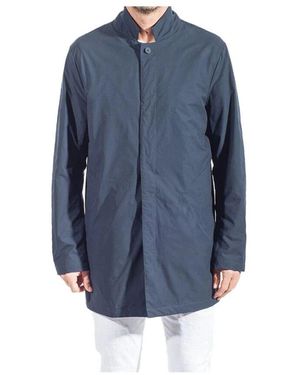 People Of Shibuya Blauer Herren Trenchcoat Urbaner Stil