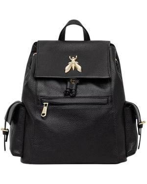 Patrizia Pepe Tassen ,Zwart ,Leer Fly Leather Backpack