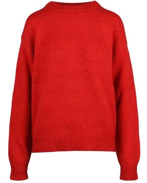 Add Round-Neck Knitwear - Rojo