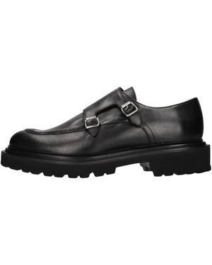 Marechiaro 1962 Schoenen ,Zwart ,Leer 6990 Dubbele Gesp Loafer