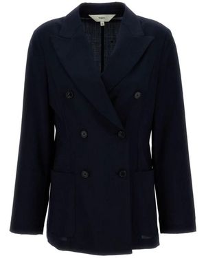Barena Jassen ,Blauw ,Wol Divina Tropical Blazer