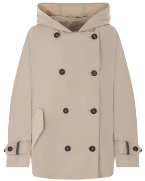 Brunello Cucinelli Double-Breasted Coats - Neutro