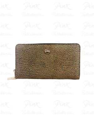 Borbonese P.Foglio Large Zip Around - Natur