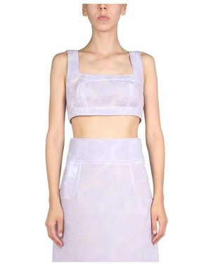 Jil Sander Sleeveless Tops - Purple