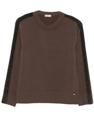 Herno Round-Neck Knitwear - Marron