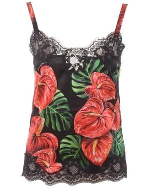 Dolce & Gabbana Sleeveless Tops - Red