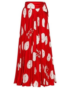 ALESSANDRO ENRIQUEZ Maxi Skirts - Rojo