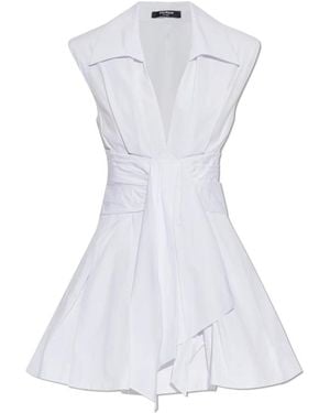 Balmain Short Dresses - White