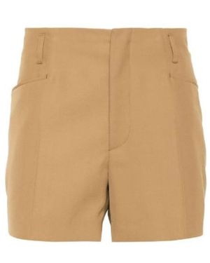 Dries Van Noten Short Shorts - Natural