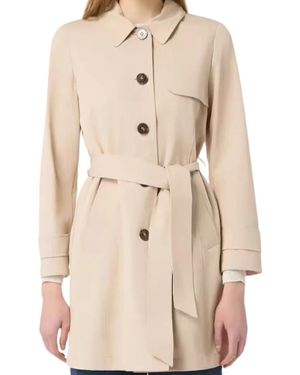 Marella Belted Coats - Natural