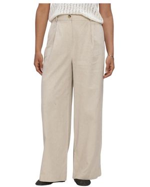 Modström Broeken ,Linnen Galemd Linnen Wijde Broek - Naturel