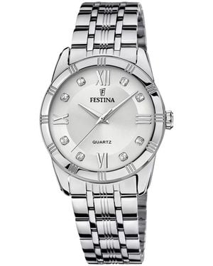 Festina Runde Quarzuhr - Mettallic