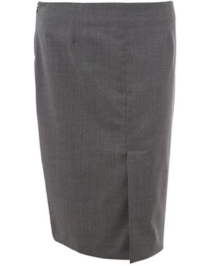 Lardini Falda lápiz - Gris