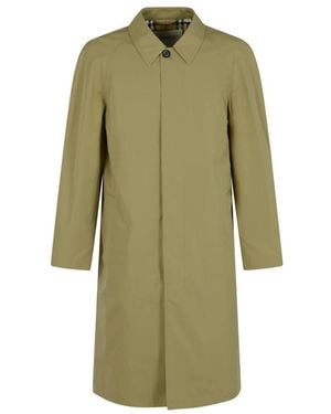 Burberry Single-Breasted Coats - Verde