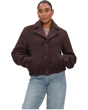 Nukus Jassen ,Bruin Jassen Madelin Jacket Boucle