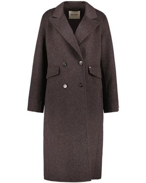Mos Mosh Double-Breasted Coats - Marrone