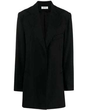 Gauchère Single-Breasted Coats - Black