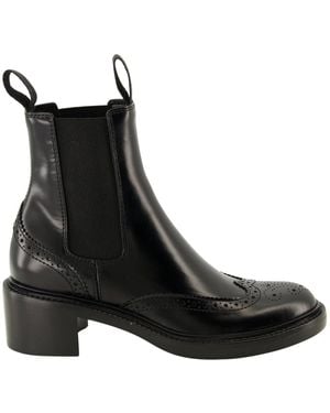Saint Laurent Cowboy Boots - Black
