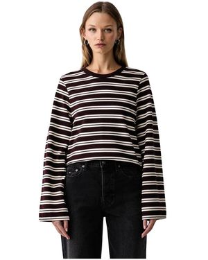 Barbour Long Sleeve Tops - Nero