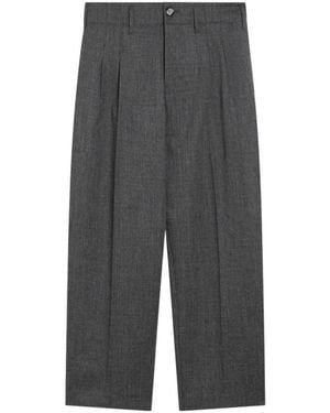 Ami Paris Zuit Broek Met 2 Plooi - Grijs