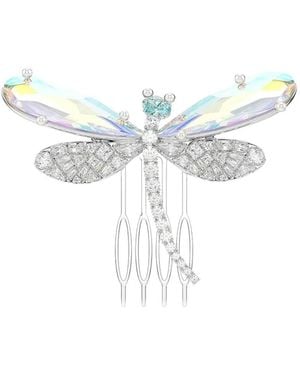 Swarovski Dragonfly Brosche Und Haar-Accessoire - Blau