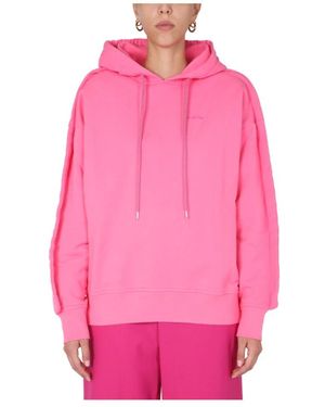 Ambush Baumwoll-Sweatshirt Mit Gesticktem Logo - Pink