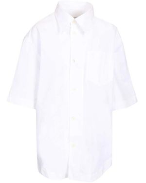 Ami Paris Kort Mouw Wijd Shirt - Wit