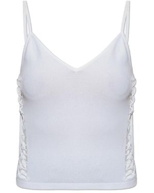 DSquared² Top Met Decoratieve Uitsparingen Aan De Zijkant - Blauw