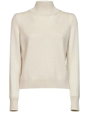 Blanca Vita Turtlenecks - Natural