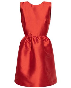 Kate Spade Kleedjes ,Rood ,Polyester Jurk Met Decoratieve Strik Op De Rug
