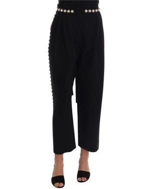 Dolce & Gabbana Wide Trousers - Black