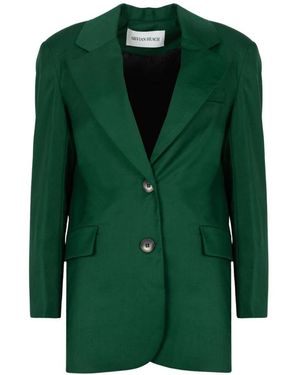 Silvian Heach Recht Gesneden Blazer Met Enkele Knopen - Groen