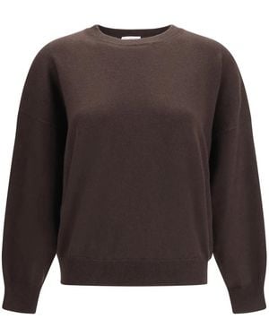 Brunello Cucinelli Cashmere-Pullover Mit Monili - Braun