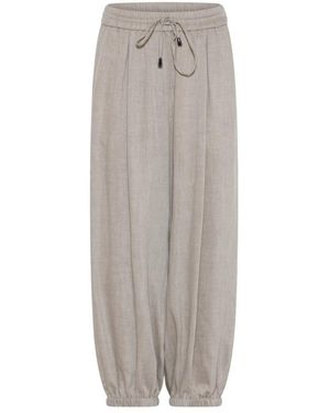 GUSTAV Cropped Trousers - Gris