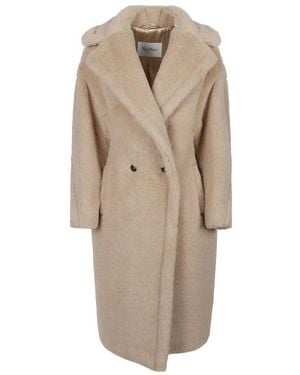 Max Mara Double-Breasted Coats - Neutro