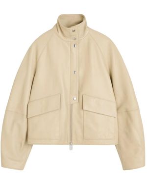 By Malene Birger Jassen ,Leer Suzanne Leren Jas - Naturel