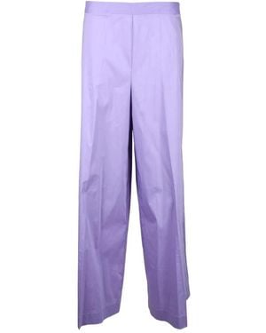 Liviana Conti Wide Trousers - Purple