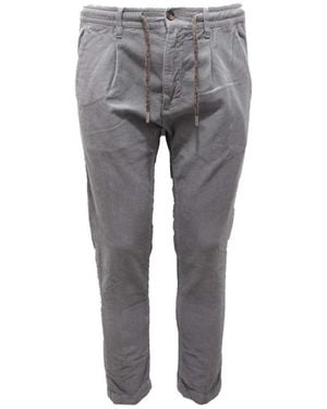 Cruna Slim-Fit Trousers - Grey
