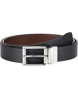 Hackett Accessoires ,Veelkleurig ,Omkeerbare Riemenset - Zwart