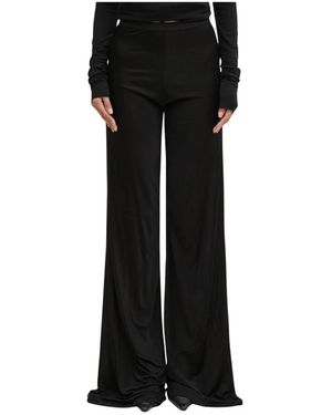 Rick Owens Wide Trousers - Negro