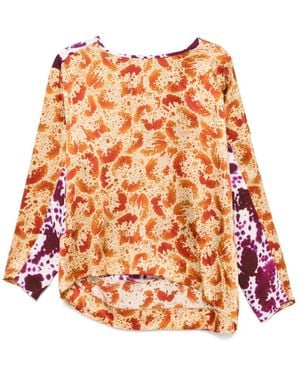 Dries Van Noten Long Sleeve T-Shirts - Orange