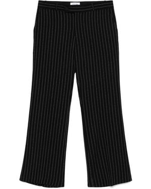 Ernest W. Baker Schwarze Hose Mit Gürtel Und Taschen