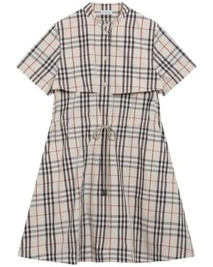 Burberry Isotta Chk Kleid - Grau