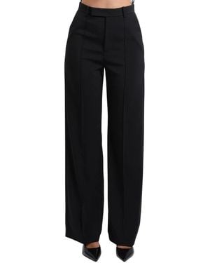 Patrizia Pepe Wide Trousers - Black