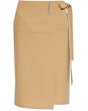 Marni Midi Skirts - Natural