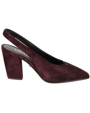 Prada Décolleté Slingback Pomp - Bruin
