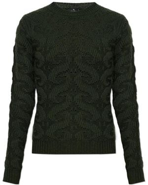 Etro Trui Met Ronde Hals - Groen